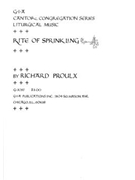 Rite of Sprinkling