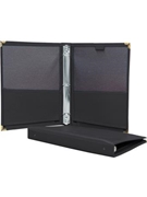 Deluxe Folio w/3-Ring Binder-Black