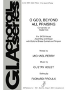 O God Beyond All Praising by Holst Gustav - Proulx Richard - for Score/Pts