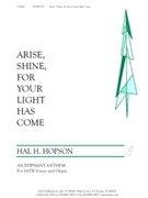 Arise Shine for Your Light has Come by Hopson Hal H for SATB