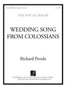 Wedding Song from Colossians