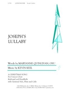 Joseph's Lullaby by Keil Kevin for Unison