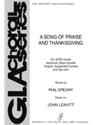 A Song of Praise and Thanksgiving - Instrument edition