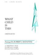 What Child Is This - Instrument edition
