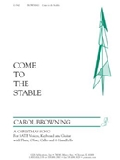 Come to the Stable by Browning Carol for HBInstPt