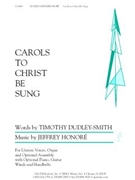 Carols to Christ Be Sung - Guitar edition
