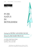 Puer natus in Bethlehem - Instrument edition