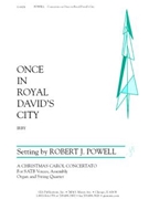 Once in Royal David's City - Instrument edition