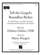 Tell the Gospel's Boundless Riches - Full Score and Parts