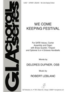 We Come Keeping Festival - Full Score and Parts