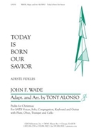 Today Is Born Our Savior - Full Score and Parts