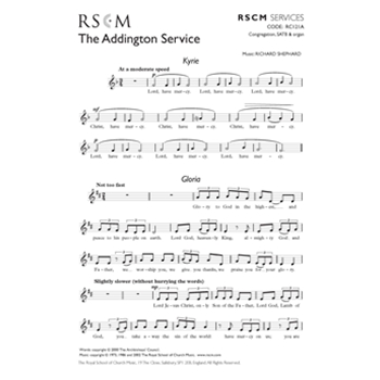 The Addington Service - Congregation edition