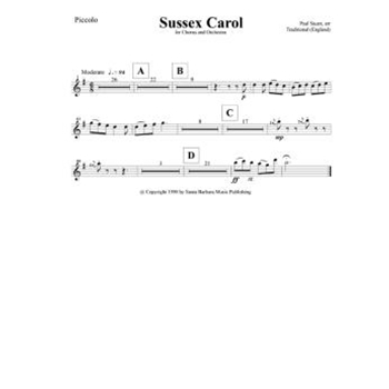 Sussex Carol - Optional Orchestra