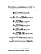 Praise God In His Holy Temple