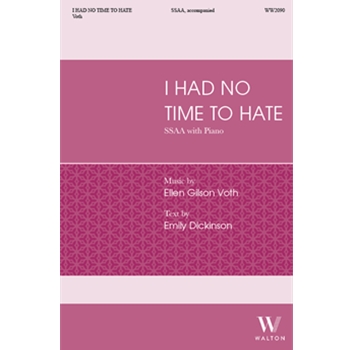 I had no time to hate (SSAA)