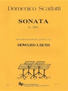 Sonata - brass quintet - score and part by Scarlatti Domenico - Buss Howard - for
