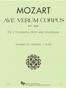 Ave Verum Corpus - brass quartet (2-1-1) - score and parts by Mozart Wolfgang Amadeus - Buss Howard - for