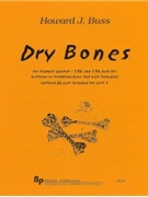 Dry Bones - 4 trumpets: 3 Bb and 1 Bass (or trombone) - score and parts by Traditional African - Buss Howard - for