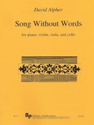 Song Without Words - violin viola cello piano - score and parts by Alpher David for