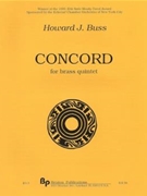 Concord - brass quintet - score and parts by Buss Howard for