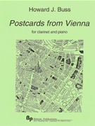 Postcards from Vienna - clarinet and piano - score and part by Buss Howard for