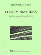 Four Miniatures - clarinet and bass clarinet (or two soprano clarinets) duo - 2 scores by Buss Howard for