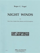 Night Winds - alto sax and wind quintet - score and parts by Vogel Roger C for