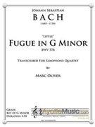 Little Fugue in G Minor for Saxophone Quartet