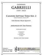 Canzon Septini Toni, No. 2
