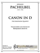 Pachelbel - Canon in D (Saxophone Quartet) by Pachelbel Johann - Ayotte Benjamin - for Saxophone