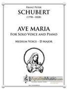 Ave Maria for Low Voice in D major