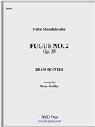 Fugue 2 by Mendelssohn Felix - Bradley - for Brass Quintet