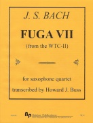 Fuga VII by Bach Johann Sebastian - Buss Howard - for Saxophone Quartet