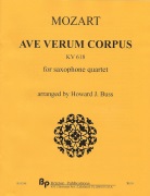Ave Verum Corpus by Mozart Wolfgang Amadeus - Buss Howard - for Saxophone Quartet