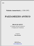 Pazzamezzo Antico by Ammerbach Nicholas - Stratton Don - for Brass Quartet