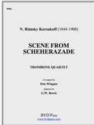 Scene from Scheherazade by Rimsky-Korsakov Nikolai - Wingate Don - for Tbn. Quartet