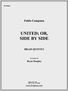 United; Or Side By Side by Campana Fabio - Doughty - for Brass Quintet