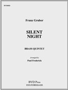 Silent Night by Gruber - Frederick - for Brass Quintet