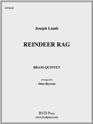 Reindeer Rag by Lamb - Beyrent - for Brass Quintet