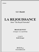 La ReJouissance by Handel George Frideric - Krueger - for Brass Quintet