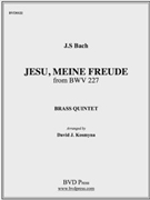 Jesu Meine Freude by Bach Johann Sebastian - Kosmyna - for Brass Quintet
