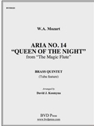 "Queen of the Night" Aria 14 by Mozart Wolfgang Amadeus - Kosmyna - for Brass Quintet