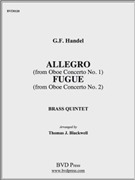 Allegro and Fugue by Handel George Frideric - Blackwell - for Brass Quintet