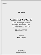 Cantata No. 17 by Bach Johann Sebastian - Krueger - for Brass Quintet