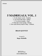 5 Madrigals Vol. 1 by Various - McDuffie - for Brass Quintet