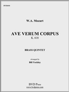 Ave verum corpus by Mozart Wolfgang Amadeus - Yeckley - for Brass Quintet