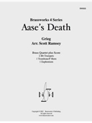 Aase's Death by Grieg Edvard - Ramsey Scott - for Brass Quartet