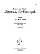 America the Beautiful by Ward - Hesse Mick - for Brass Quartet