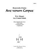 Ave verum Corpus by Mozart Wolfgang Amadeus - Schulz Connie - for Brass Quartet