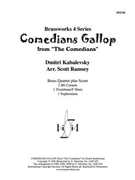Comedians Gallop by Kabalevsky Dmitri - Ramsey Scott - for Brass Quartet